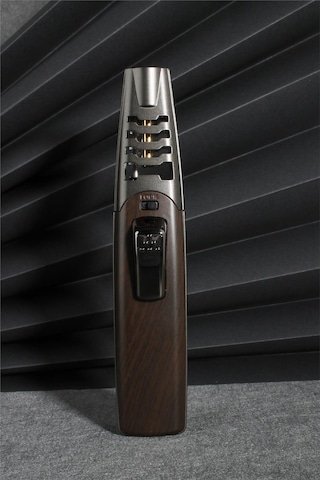 Silvio Monetti Kahverengi Renk Güçlü Ahşap Desen Metal Başlık Pürmüz Gazlı Çakmak 24csm898mr03