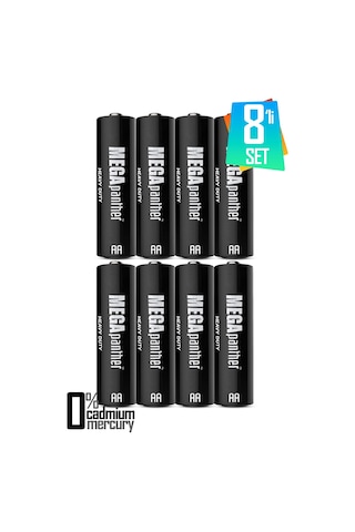 8li Aa R6 Kalın Kalem Pil Saat Pili Zn-c 1.5v