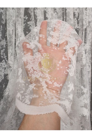 Bulut Desen Örme Tül Perde 1210