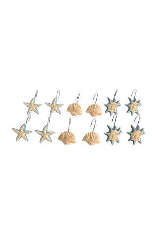 DUŞ PERDESİ TAKMA HALKASI 12 ADET İSTİRİDYE Sarı