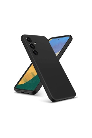 Samsung Uyumlu, Galaxy A36 Kılıf Nano İçi Kadife Silikon - Siyah