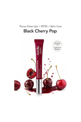 Double Cherry Day & Night - Güneşten Koruyucu & Dolgunlaştırıcı, Nemlendirici Etkili İkili Lip Balm Seti Kiraz Kırmızı & Böğürtlen Kiraz