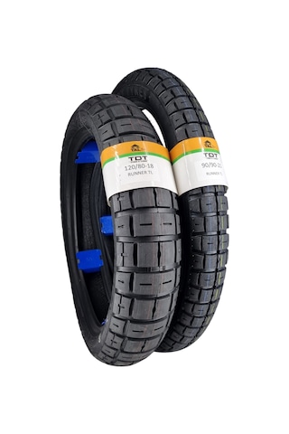 120/80-18 Ve 90/90-21 Tubeless - Dubleks Runner Lastik Takımı