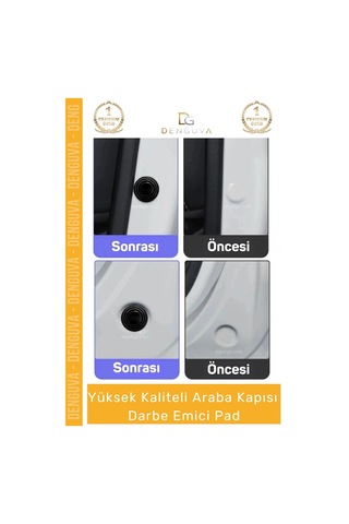 Koruyucupad Araba Kapı Bagaj Kenar Koruyucu Ses Kesici Silikon Oto Aksesuar Darbe Emici Pad Seti