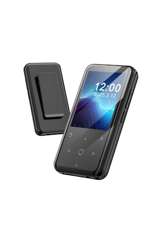 64gb Mp3 Çalar Bluetooth, 2.4 Inç Ekran, Klipsli Tasarım, 500mah Pil