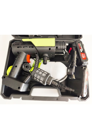 Oto Yıkama Tabançası 300w Basınçlı Şarjlı Yedek Bataryalı