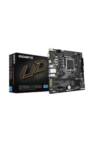 Gıgabyte B760m-h Ddr4 3200mhz 1xvga 1xhdmı 1xm.2 Usb 3.2 Matx 1700p 12. / 13. Ve 14. Nesil İşlemci Uyumlu Nhr