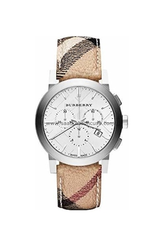 Burberry Bu9360 Modeli Kumaş Yüzeyli Saat Kordonu