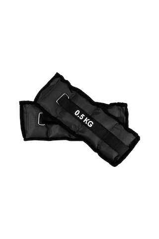 0.5 Kg X 2 Adet El Ayak Ağırlığı Seti Kum Torbası Kas Bilek Güçlendirici Ağırlık 1 Çift Siyah