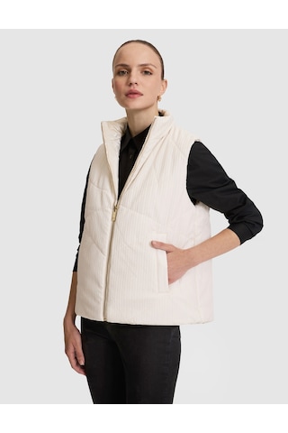 Pierre Cardin Kadın Ekru Mont Yelek 50320364-vr019