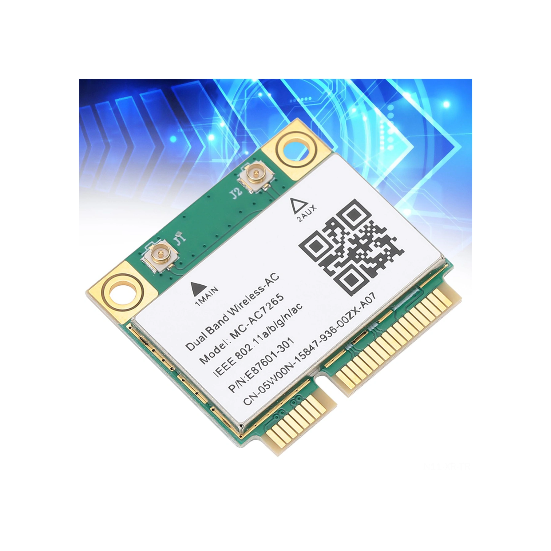 Xiyyadms Intel 7265ac Çipli Mini Pcı-e Kablosuz Ağ Kartı, 1200mbps 2.4/5ghz Çift Bant, Bluetooth 4.2, 802.11ac Desteği, Masaüstü/dizüstü Uyumlu