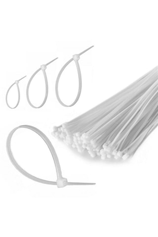 100 Adet Plastik Cırt Kelepçe Kablo Bağı Kablo Düzenleyici- 3.6 X 150 Mm 5639