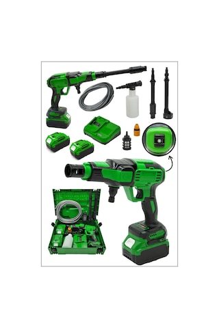Pro Seri 48wf Kömürsüz Motor Yüksek Basınçlı Akülü Oto Araba Yıkama İlaçlama Makinesi Şarjlı