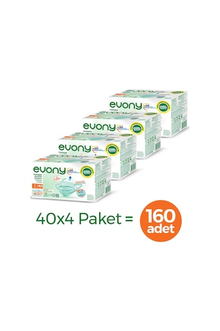 Evony Yumuşak Elastik Kulaklı Tekli Paketlenmiş Cerrahi Maske 160