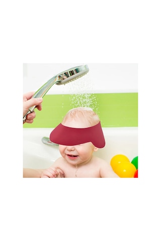 Babyjem Cırtlı Ayarlanabilir Banyo Siperi Kırmızı