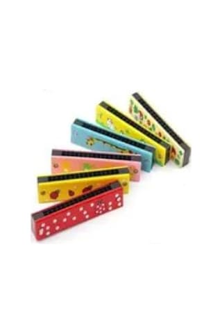 Nefes Egzersizi Müzik Aleti 16 Delikli Renkli Mızıka Harmonica