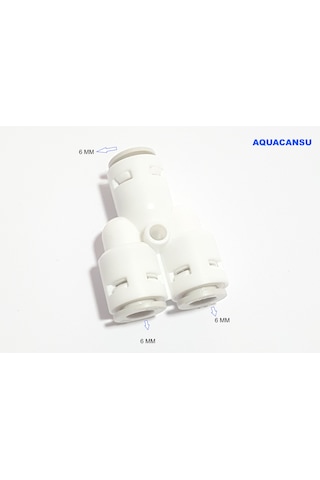 Quick-Dirsek T 6mm Giriş/Çıkış