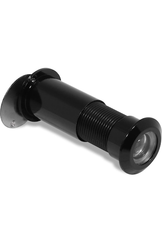 Kapaklı Çelik Kapı Dürbünü Mat Siyah 60-90 Mm