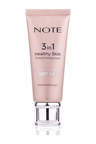 Note Cosmetics 3 İn 1 Healthy Skin Tinted Moisturizer Renk Ton Eşitleyici 50 Spf Aydınlatıcı Krem