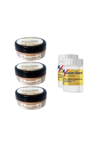 Three Brand 50 Ml Arnavut Aklık Kremi 2 Ad + Russıan Glare Tüy Dökücü Azaltıcı Merhem 50 Ml 3 Ad