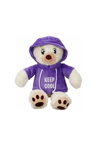 Kapüşonlu Peluş Ayı 30 Cm