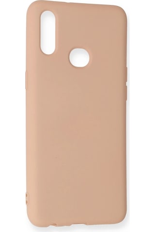 Newface Samsung Galaxy Uyumlu A10s Kılıf Nano İçi Kadife Silikon Semeglbl - 41 - Pudra