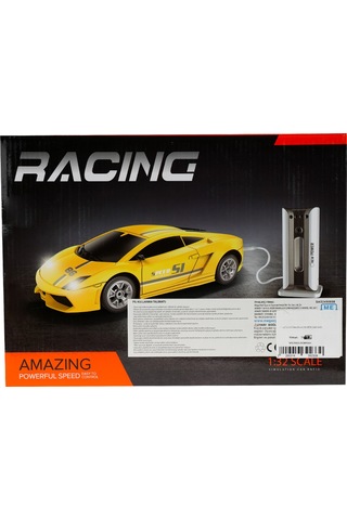 Uzaktan Kumandalı Sports Car Sarı Çok Renkli