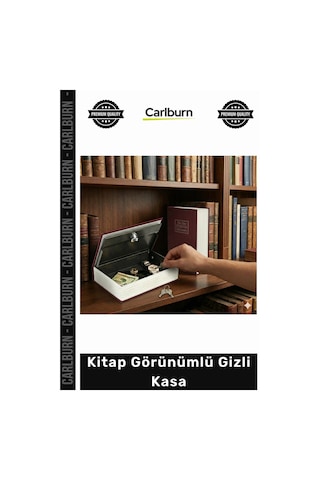 Özel Üretim Emniyetli Çelik Sözlük Anahtarlı Ofis Ev Taşınabilir Sağlam Kitap Görünümlü Gizli Kasa