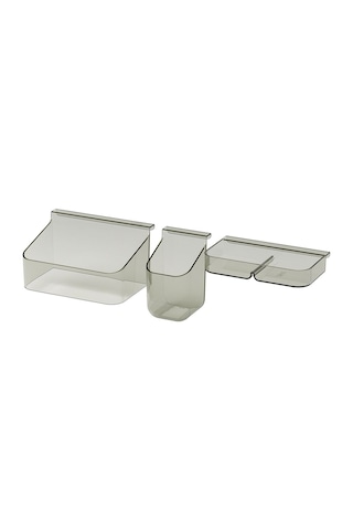 Çekmece Düzenleyici, Gri, 3'lü Set Gri