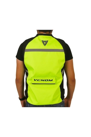 Motosiklet Reflektör Yelek Neon Motorcu Reflektif Yeleği