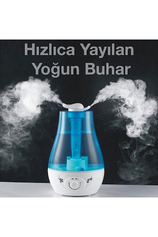 Enraco Çift Sprey Ultrasonik Hava Nemlendirici Buhar Makinesi