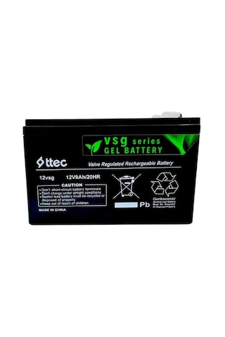 Ttec Jel Akü 12v 9ah Kesintisiz Güç İçin 2025 Üretimi