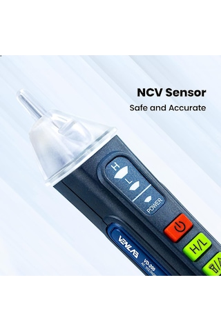 Voltaj Test Cihazı, Temassız Gerilim Dedektörü, Devre Test Cihazı, Çift Aralıklı Gerilim Kesici, 12 V-1000 V/48