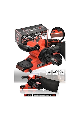 Assur 900W Elektrikli Vakumlu Tank Zımpara Makinesi - 2689