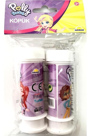 ​​​​​​​Polly Pocket Temalı 2'Li Köpük Baloncuk