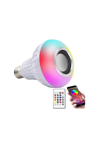Bluetooth Hoparlör Akıllı Led Ampul Lamba 5047