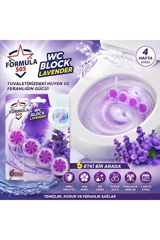 Ers 4'lü Wc Blok - Lavanta Kokulu - 2 Adet - 6 Etkili - 200 Gr