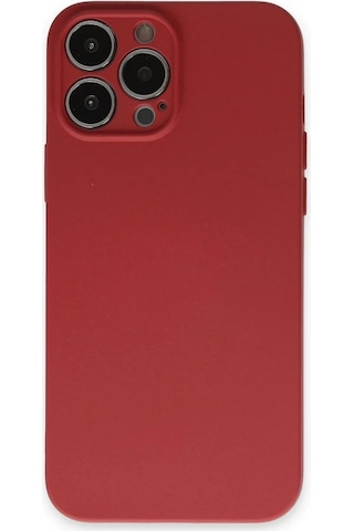 Durukar Apple Uyumlu iPhone 13 Pro Kılıf Nano İçi Kadife Silikon - Kiremit