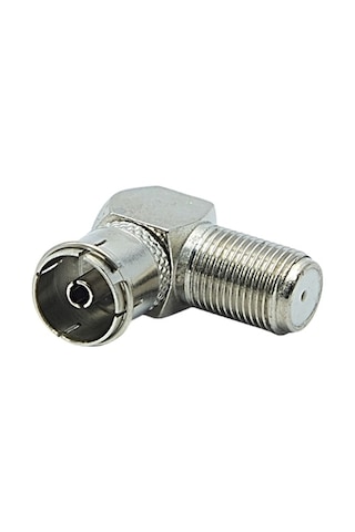 F Konnektör 60 Ohm 90 Derece Açılı Dişi L Tip Çevirici