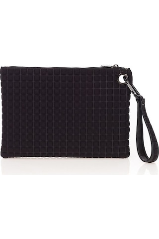 Bilik Deri Siyah Kumaş Kadın Portföy & Clutch Çanta Melis