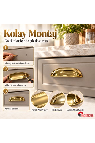 Haskan Tas Kulp Altın 96 Mm