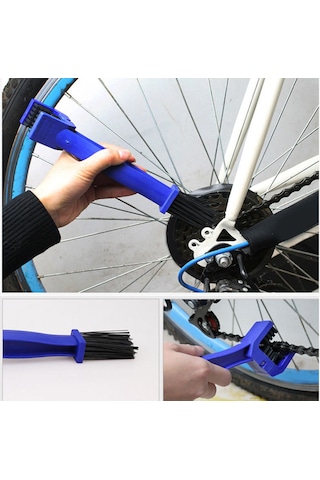 Fosenze Bisiklet Zincir Temizleme Seti - 2 Küçük Fırça + 1 Zincir Yıkama Aleti + 1 Büyük Mavi Fırça İle Bisiklet Bakımı Ve Onarımı, Hızlı Ve Verimli Temizlik Diğer