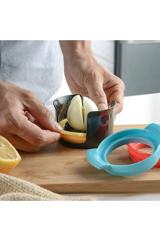 Pazly Cbtx 3'ü 1 Arada Yumurta Kesici Pratik Mutfak Aletleri Gümüş