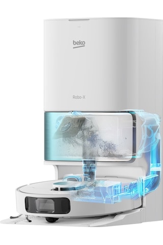 Beko Robo-X 4.0 VRR 95514 VW Akıllı Robot Süpürge Beyaz