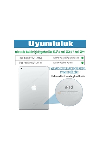 Apple Uyumlu iPad 7. Ve 8. Nesil 10.2 Inç Nano Kırılmaz Ekran Koruyucu Şeffaf Kırılmaz Cam Koruyucu Tam