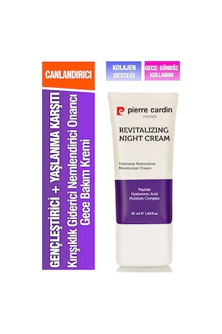 Pierre Cardin ve Nemlendiricili Yoğun Gece Bakım Kremi 50 ML