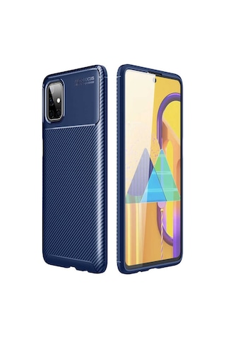 Samsung Uyumlu Galaxy M51 Kilif Karbon Tasarim Negro Silikon Kapak 405792923