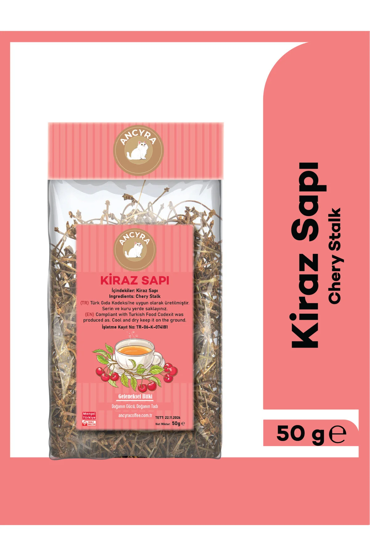 Kiraz Sapı Bitki Çayı Cherry Stalk Tea 50g