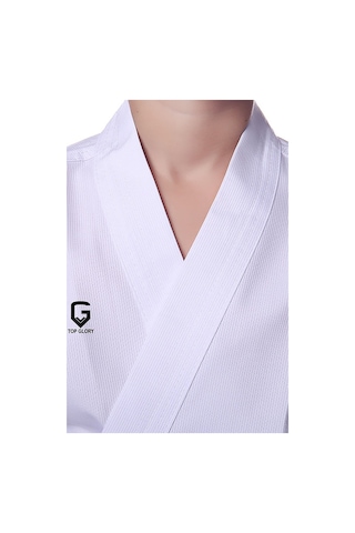 Top Glory Fitilli Acemi Karate Elbisesi Beyaz