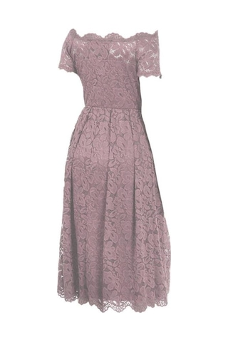Bulalgiy Kadın Leylak Dantelli Elbise - Bga736879 Leylak